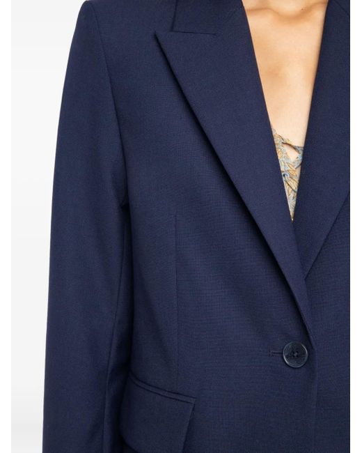 Zadig & Voltaire Blue Single-Button Blazer