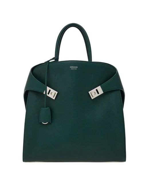 Ferragamo Hug Tote Bag in Green für Herren