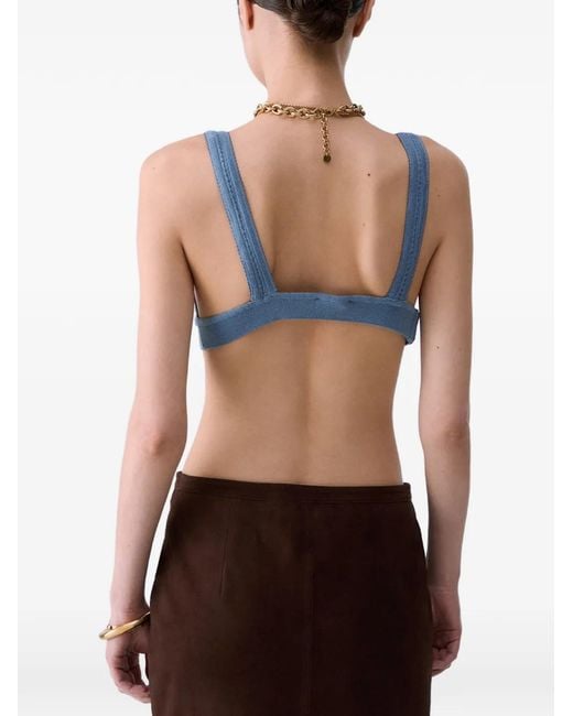 Liu Jo Blue Pure Wool Knit Top