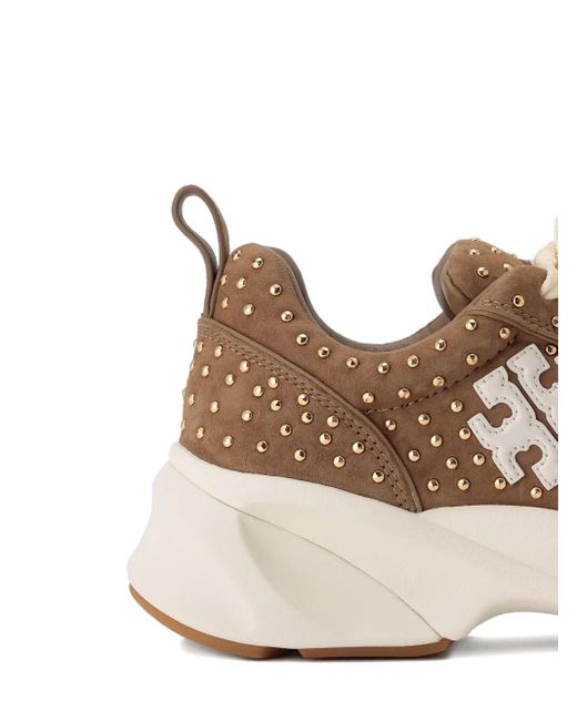 Tory Burch Brown Good Luck Sneakers
