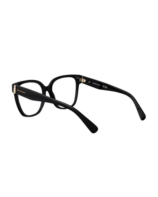 Longchamp Black Brille Mit Eckigem Gestell