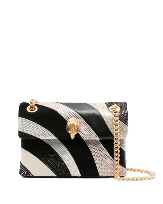 Kurt Geiger Black Mini Kensington Crystal-Embellished Cross Body Bag