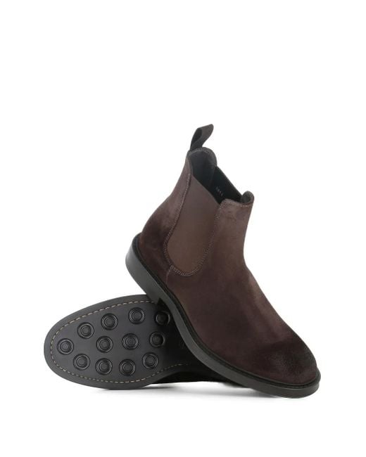 Botas de ante con panel elástico Green George de hombre de color Brown