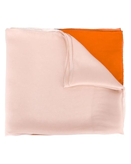 Sheer Colour Drained Scarf di Ferragamo in Pink