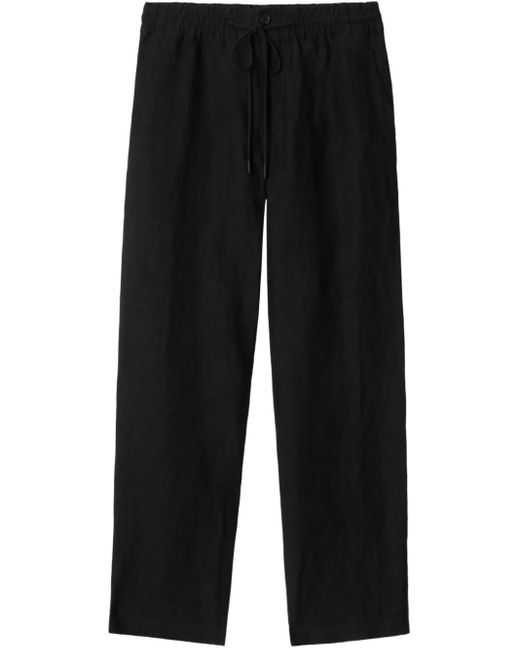 Burberry Black Linen Trousers for men
