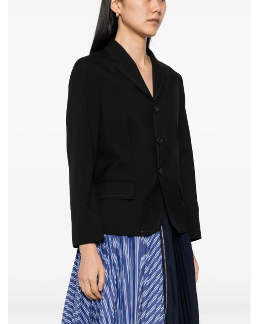 Marni Black Single Breasted Tailored Blazer