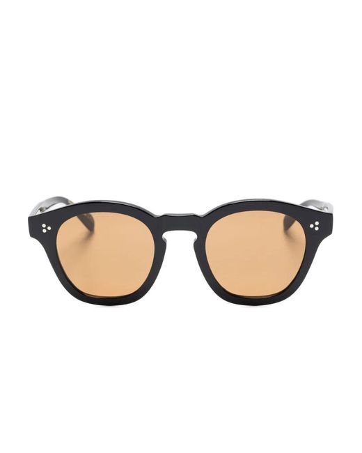 Oliver Peoples メンズ ナチュラル Boudreau L.A. ラウンドフレーム 