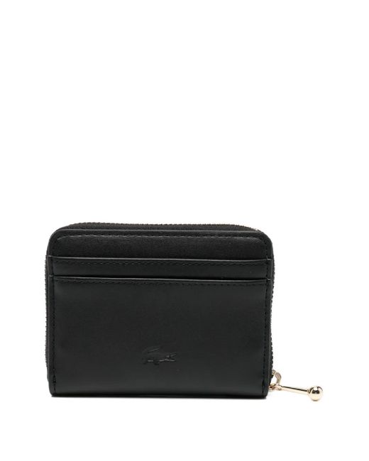 Lacoste Black Logo-Embossed Wallets