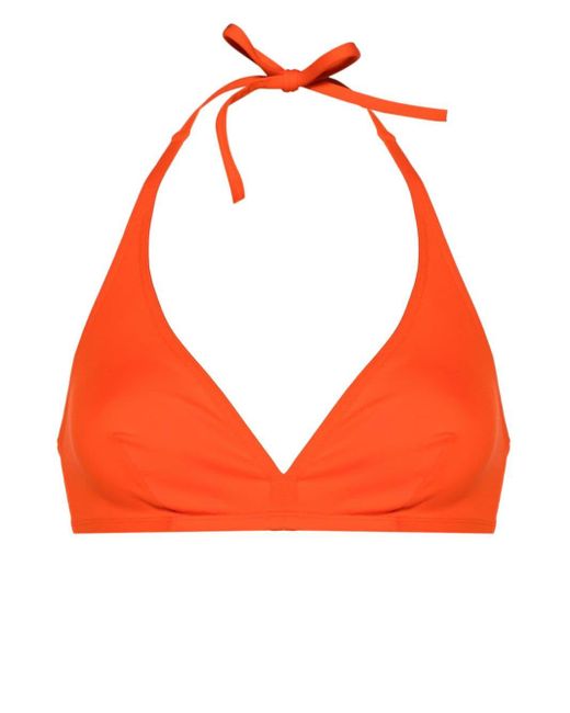 Eres Orange Triangle Bikini Top