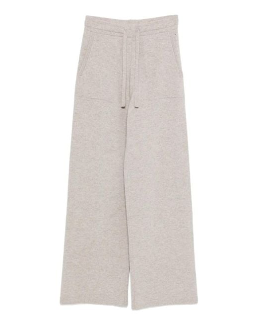 Max Mara White Wool And Cashmere Trousers