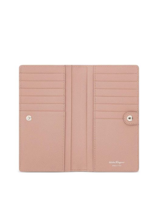 Ferragamo Pink Gancini Leather Wallet