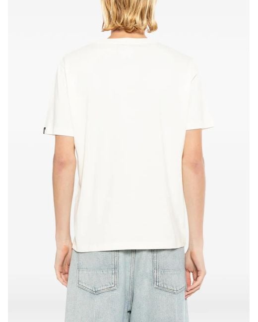 SPORT b. by agnès b. White Dino-Patch Crew-Neck T-Shirt for men