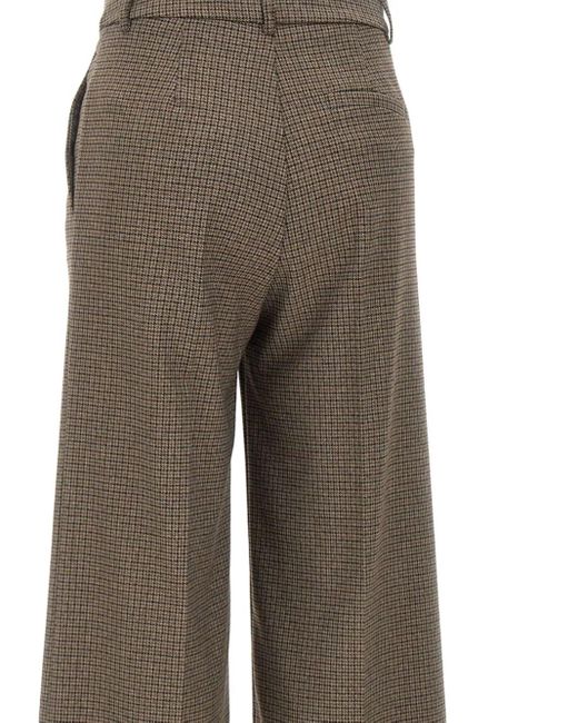 Kaos Geruite Broek in het Brown