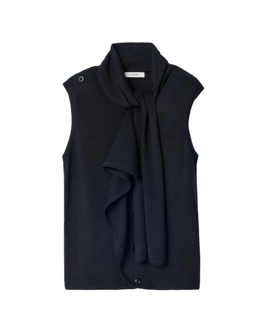 Lemaire Blue Asymmetrical Cardigan