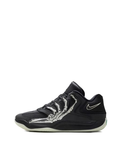 Nike Black Kd18 Skeleton Print Sneakers for men