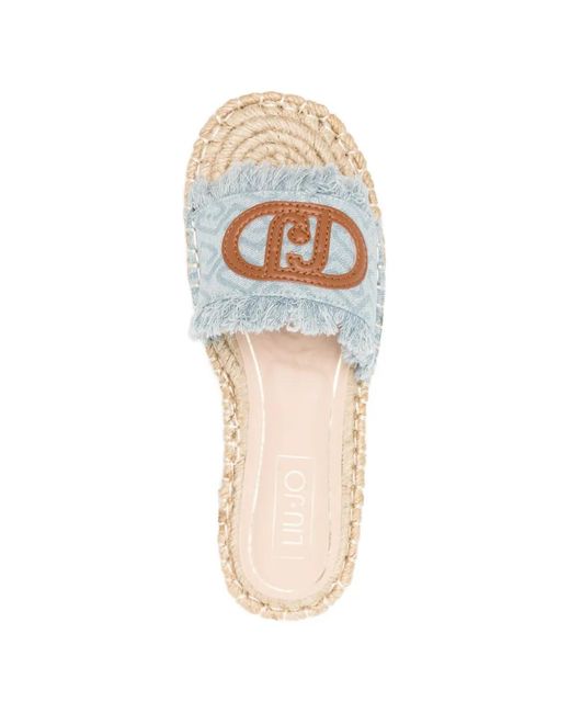 Espadrilles À Patch Logo Liu Jo en coloris White