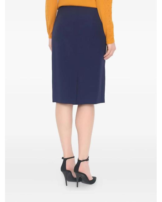 Alberta Ferretti Blue Pencil Skirt