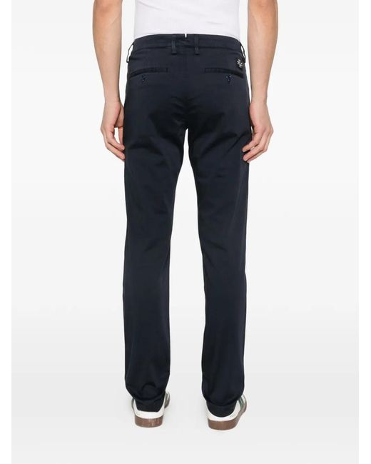 Jacob Cohen Blue Button Trousers for men