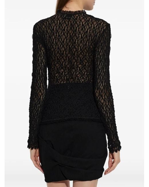 Isabel Marant Black Brany Lace Top