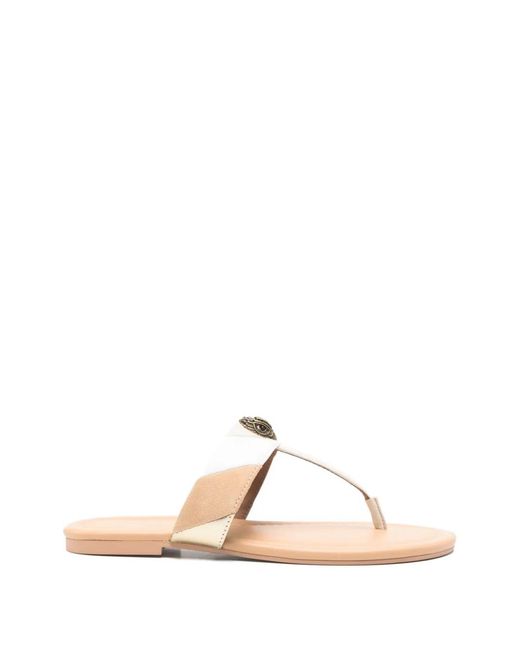 Kurt Geiger Natural Kensington T-Bar Sandals