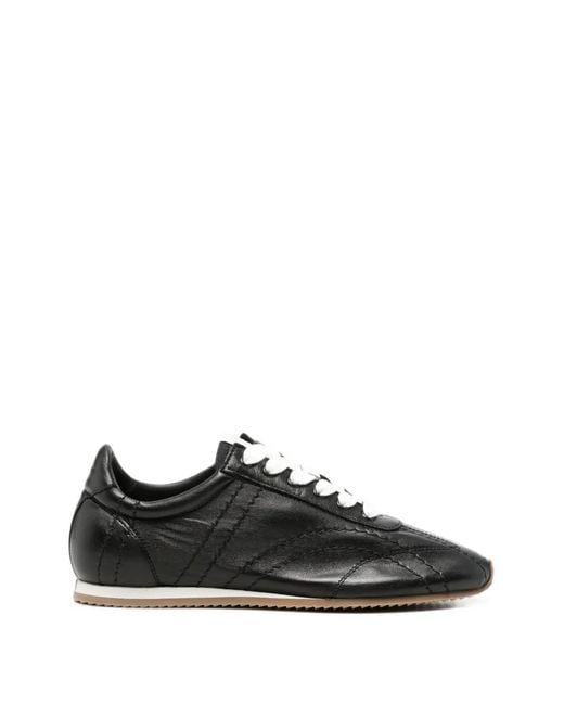 Totême Black Flex Nappa Sneakers