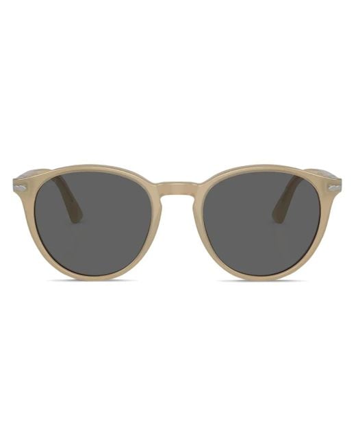 Persol Gray Round Frame Sunglasses for men