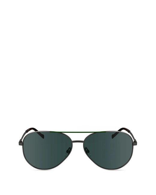 Zeiss Green Pilot-Frame Double-Bridge Sunglasses for men