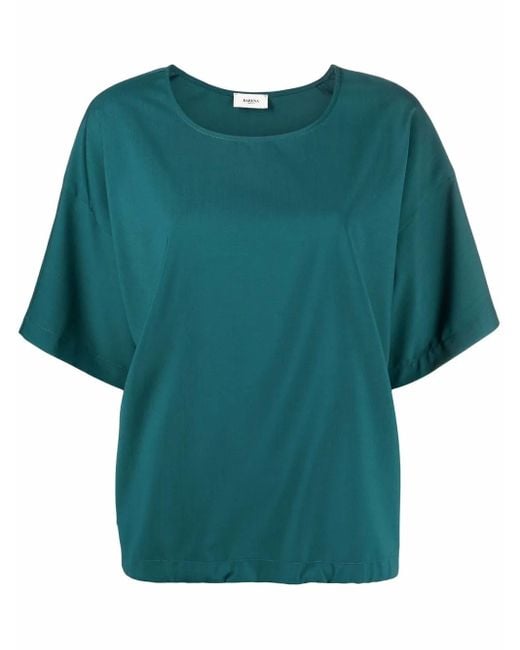 Barena Green Drawstring-Hem T-Shirt