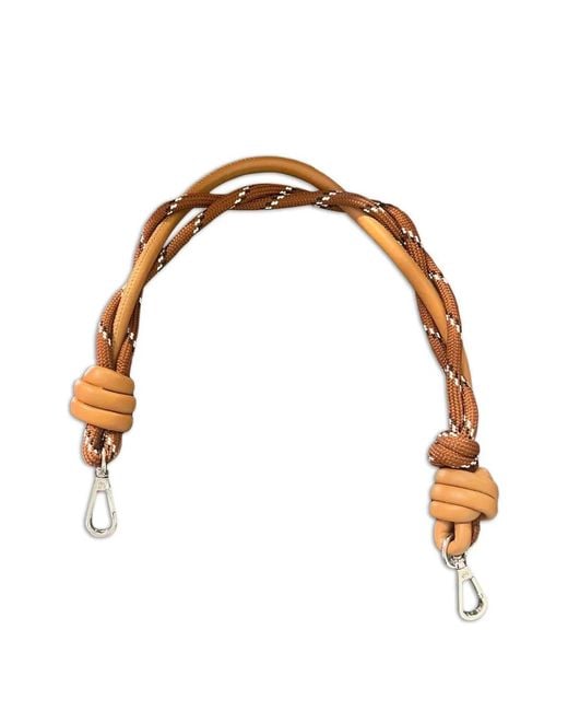 Gabriele Frantzen White Braided Rope-Detail Shoulder Strap