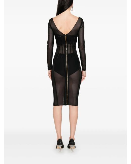 Abito Midi di Elisabetta Franchi in Black