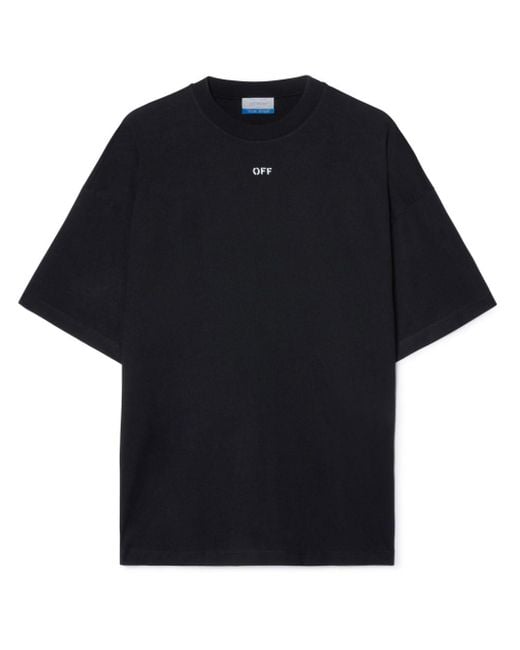 Off-White c/o Virgil Abloh T-Shirt aus Baumwoll-Jersey mit Print in Black für Herren