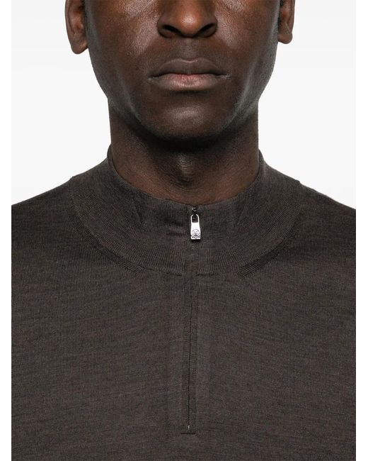 Jersey Con Cremallera Corneliani de hombre de color Black