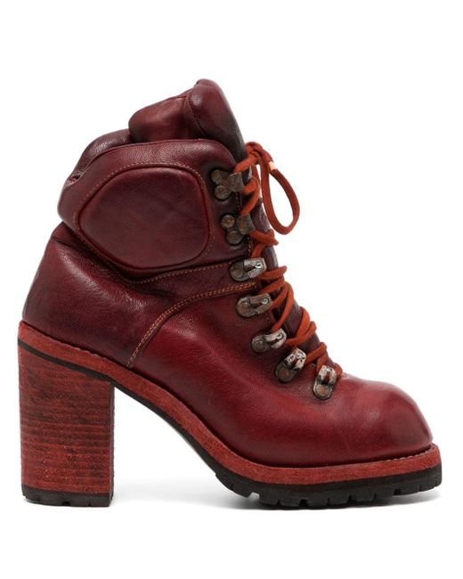 Guidi Red R19av 100mm Lace-up Boots