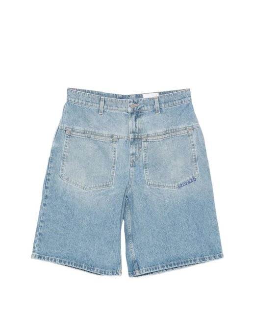 Axel Arigato Blue Logo Shorts for men