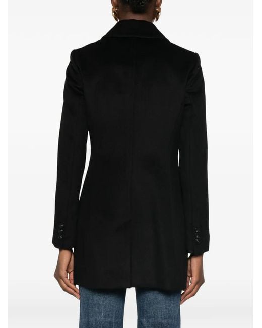 Marella Black Mllpallore Double-Breasted Coat