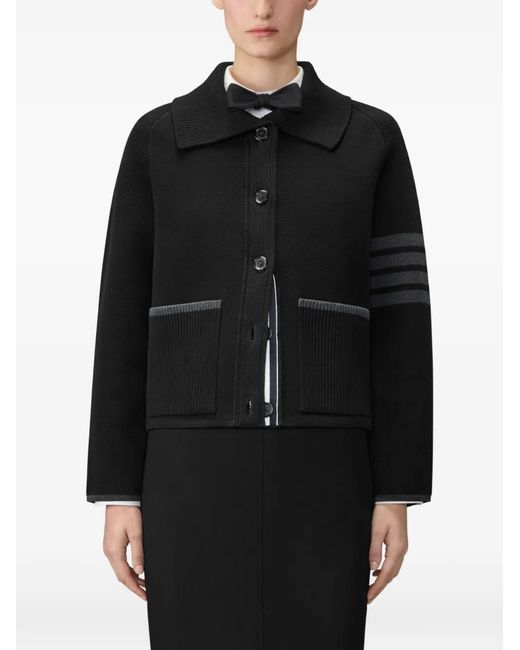 Thom Browne Black Patch-Pocket Jacket