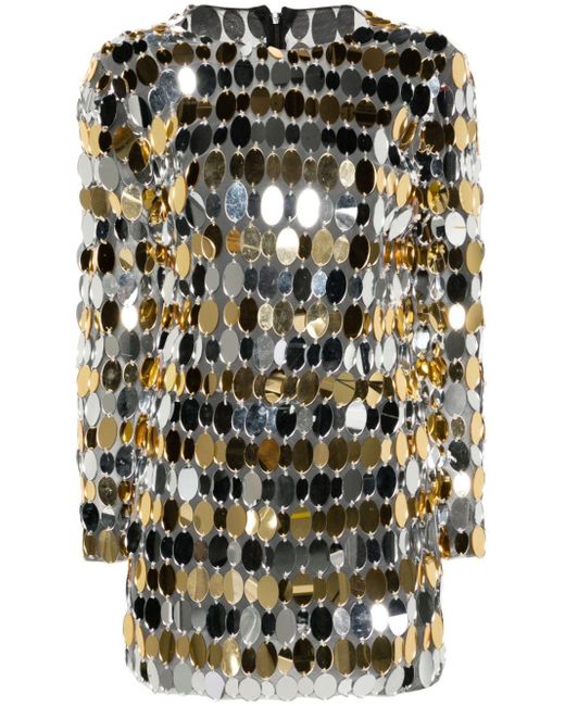 Loulou Black Paillette-embellished Minidress