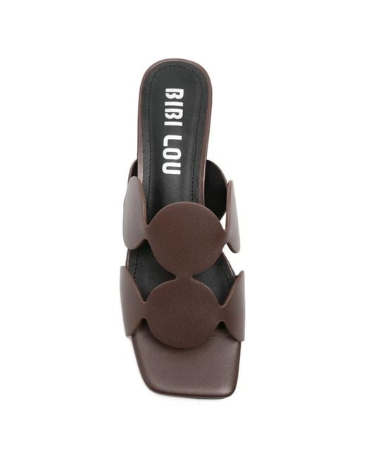 Bibi Lou White Cut-Out Mules