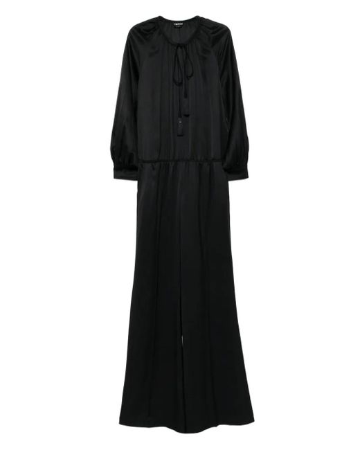 Tuta Intera Con Scollo A V di Tom Ford in Black