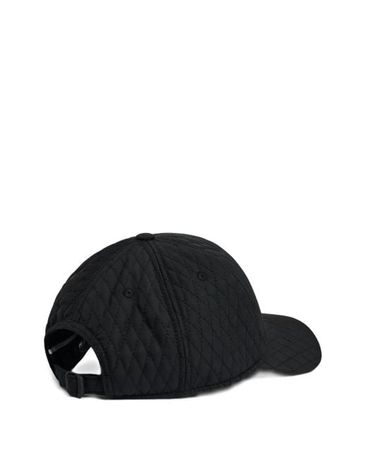 Fusalp Black Quilted Logo-Plaque Baseball Cap