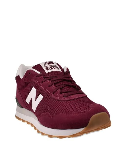 New Balance Purple 515 Suede Sneakers for men