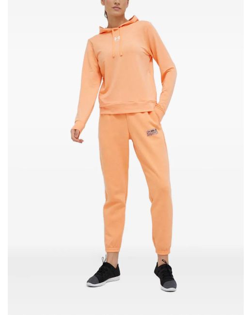 Under Armour Orange Drawstring Label Track Pants