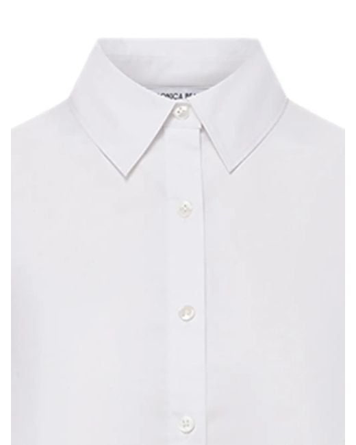 Veronica Beard White Long-Sleeve Button-Down Shirt