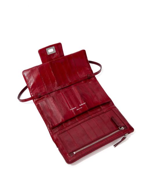 Proenza Schouler Red Flip Leather Shoulder Bag