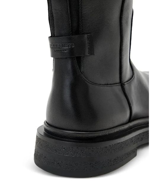 AllSaints Black Escher Zip-fastening Boots