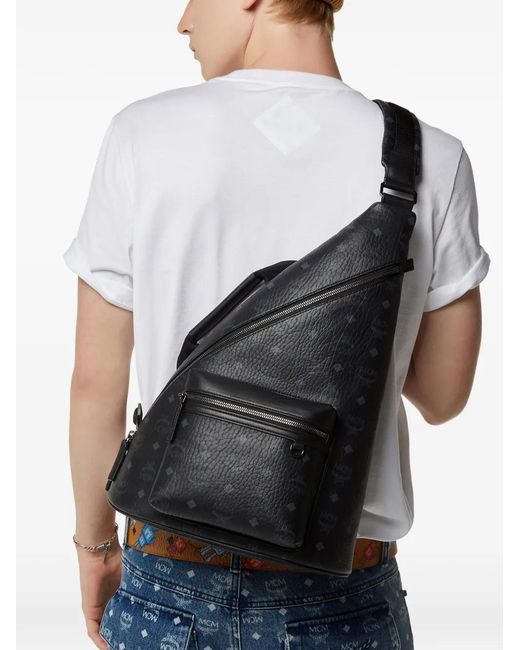 MCM Black Bride Arrière À Bride Ajustable