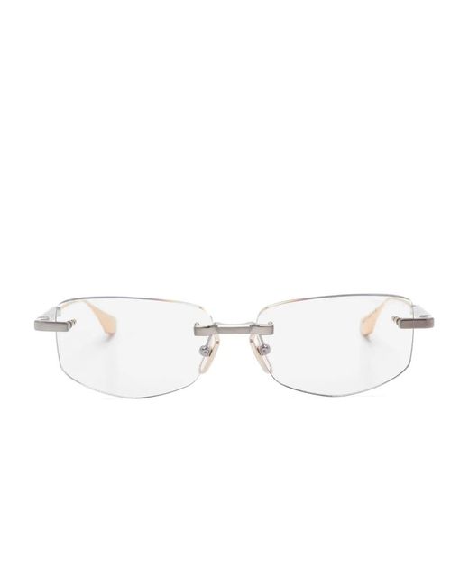 Dita Eyewear White Trysim Sunglasses