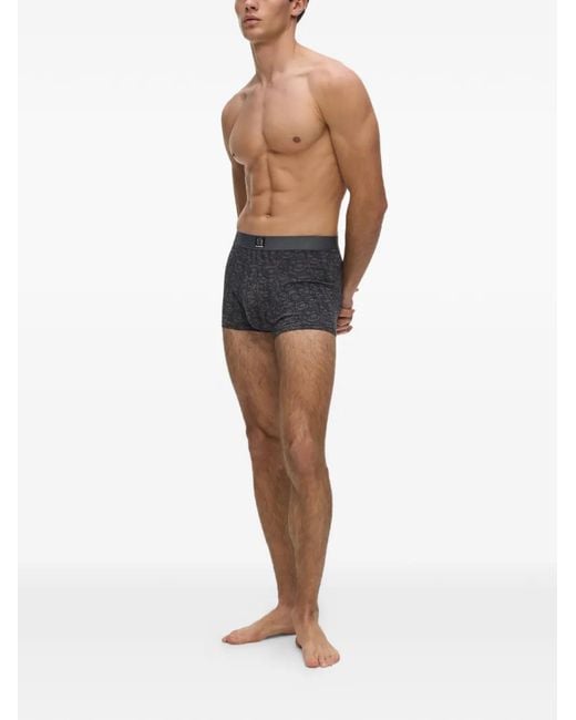 Karl Lagerfeld Black Ikon All-Over Print Boxers (Set Of Three) for men