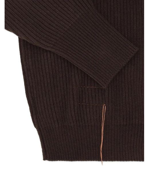 Fortela Brown Stoke Shawl-Collar Cardigan for men