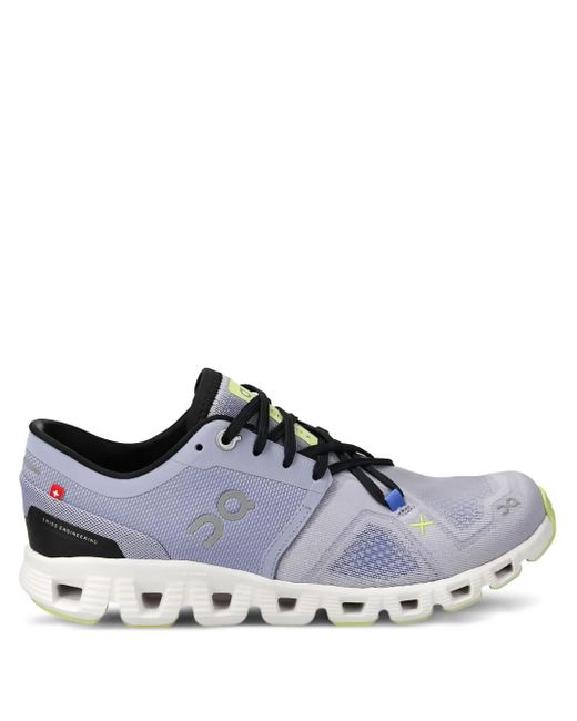 On Shoes Brown Cloud X 3 Mesh-Panel Sneakers